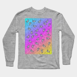 Leopard Print Astronauts Long Sleeve T-Shirt